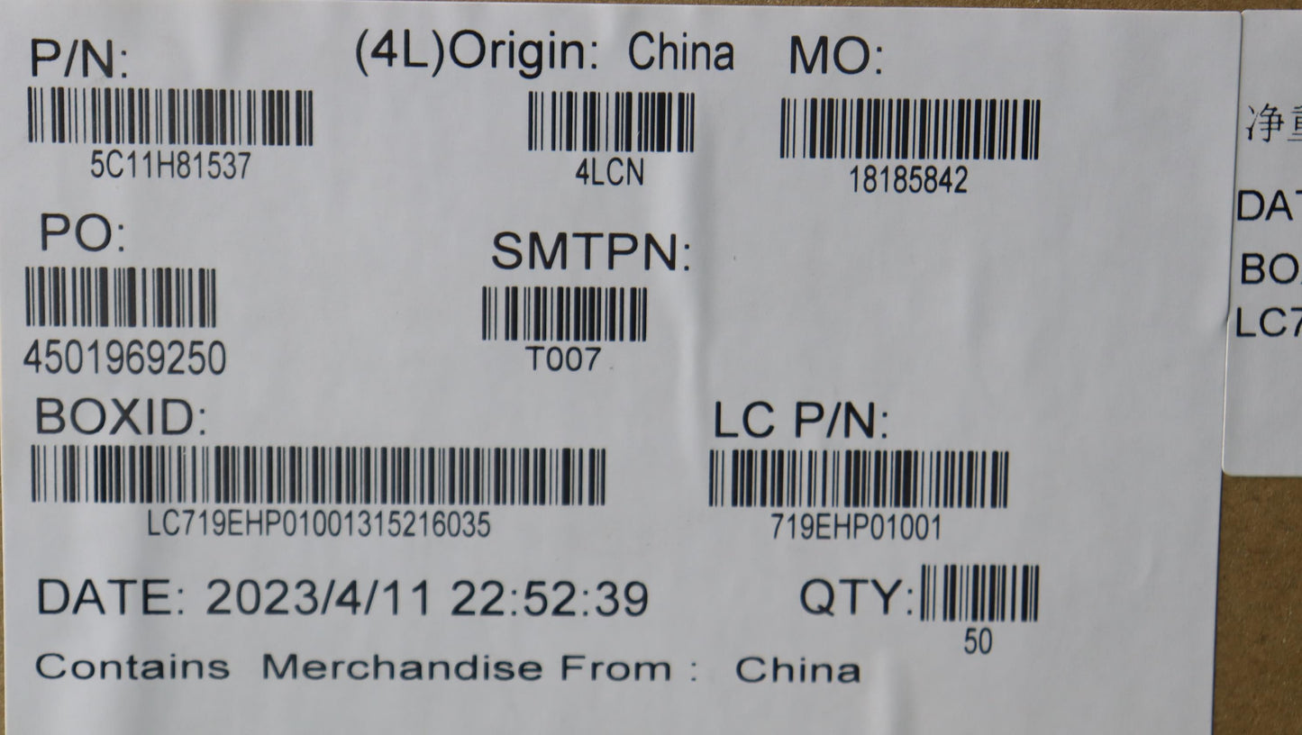 Lenovo Cable Fru Cable H-Conn Set M/B - 5C11H81537