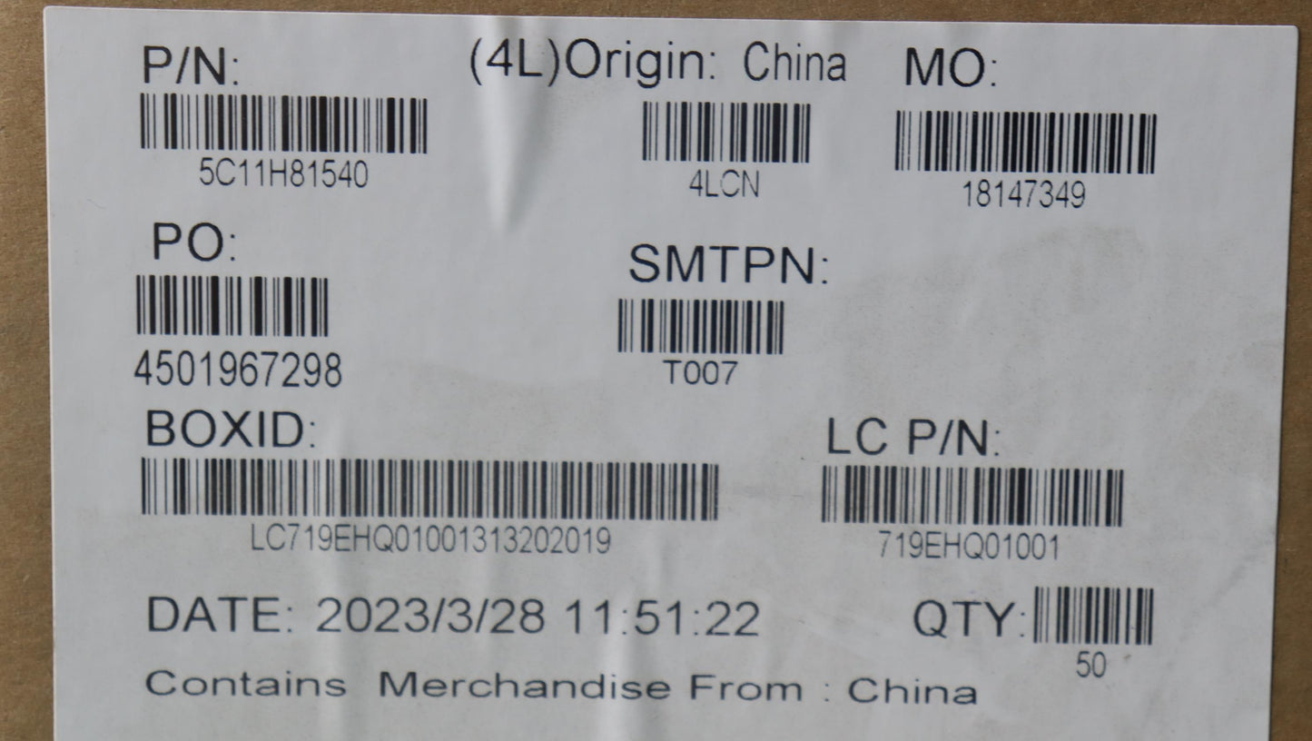 Lenovo Cable Fru Ffc F P0.5 Pad=0.3 M - 5C11H81540