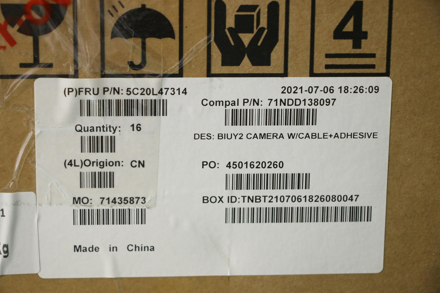 Lenovo Cm Cameras - 5C20L47314