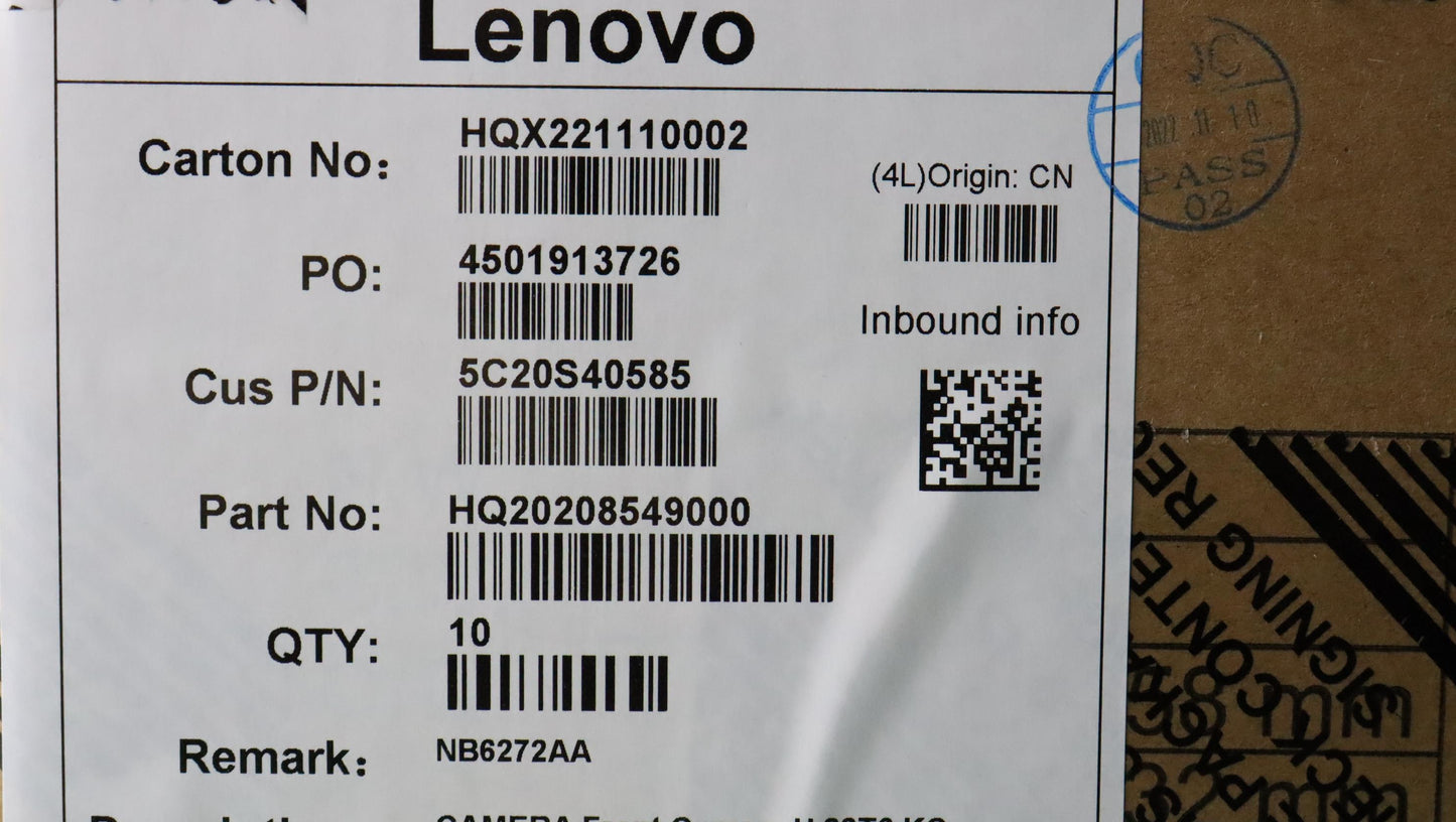Lenovo Camera Front Camera H 82T6 Kc - 5C20S40585