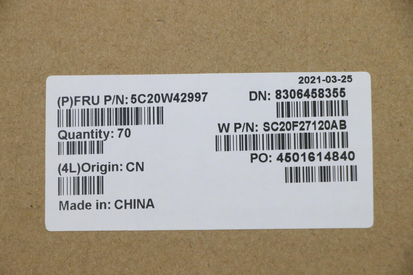 Lenovo Camera Camera,Hybrid,5M,Usb,Fr - 5C20W42997