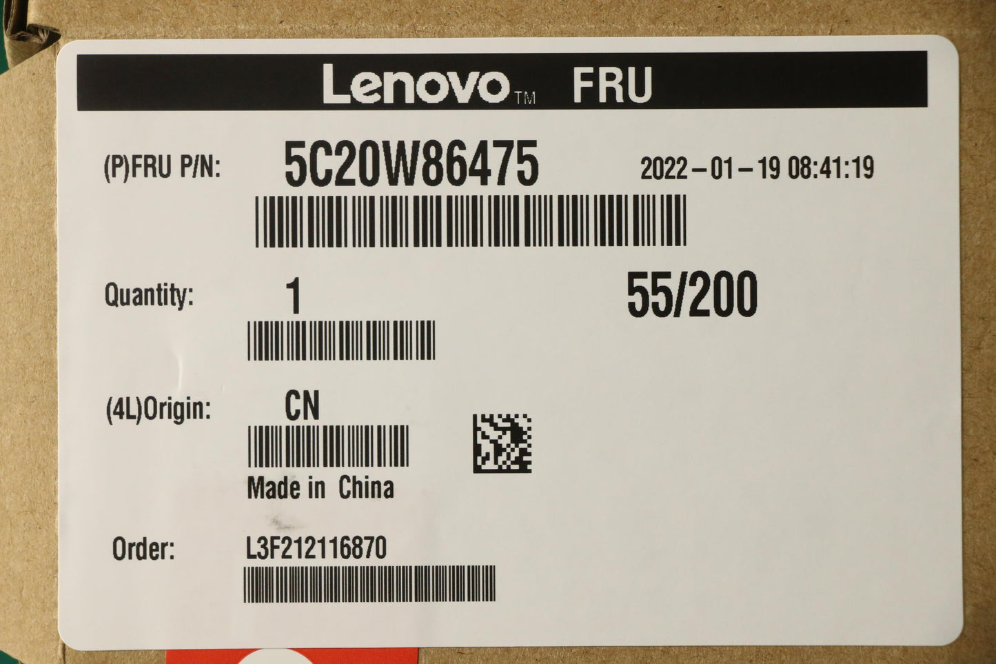 Lenovo Camera Camera,720P,Front,2Mic, - 5C20W86475