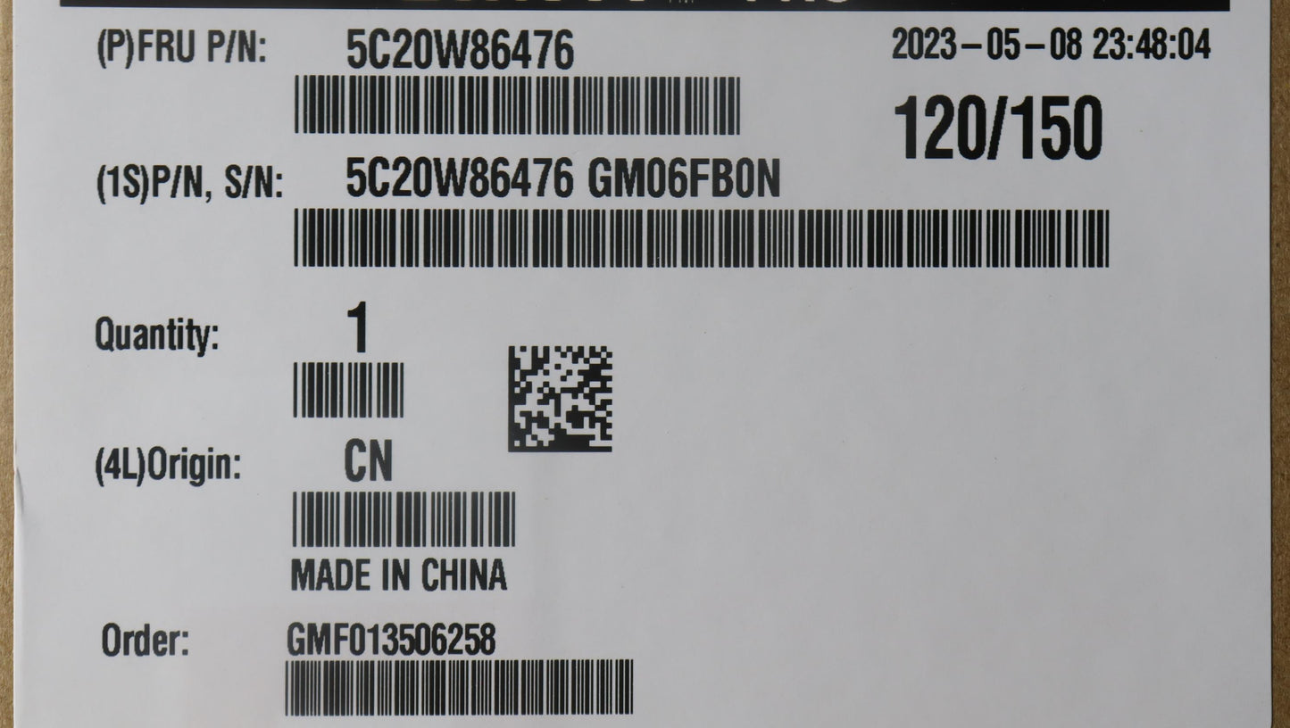 Lenovo Camera Camera,720P,Front,2Mic, - 5C20W86476
