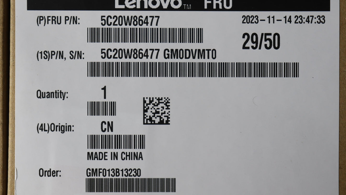 Lenovo Camera Camera,720P,Front,2Mic, - 5C20W86477