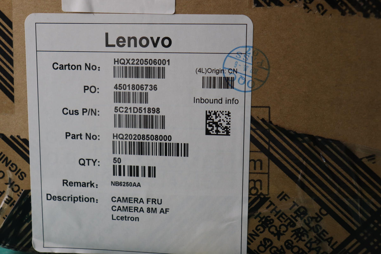 Lenovo Camera Fru Camera 8M Af Lcetro - 5C21D51898