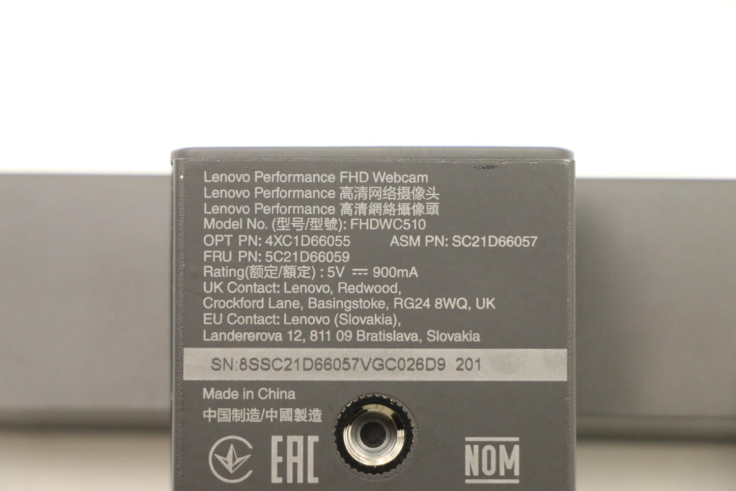 Lenovo Camera Fru For Performance Web - 5C21D66059