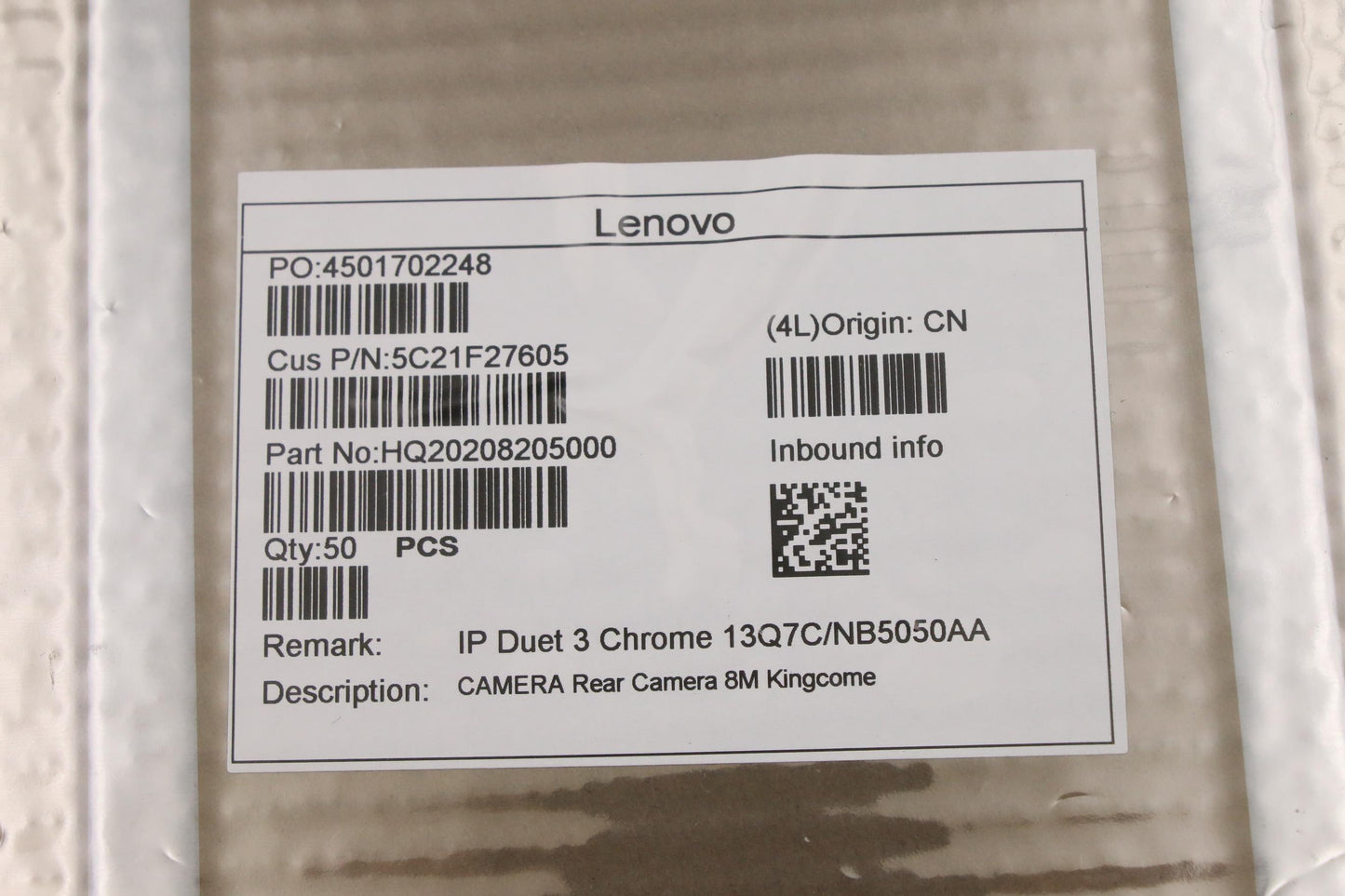 Lenovo Camera Rear Camera 8M Kingcome - 5C21F27605