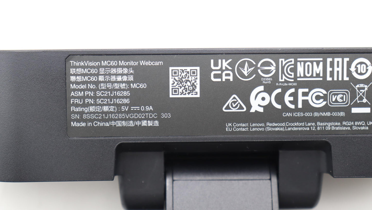 Lenovo Camera Fru For Mc60 Webcam - 5C21J16286