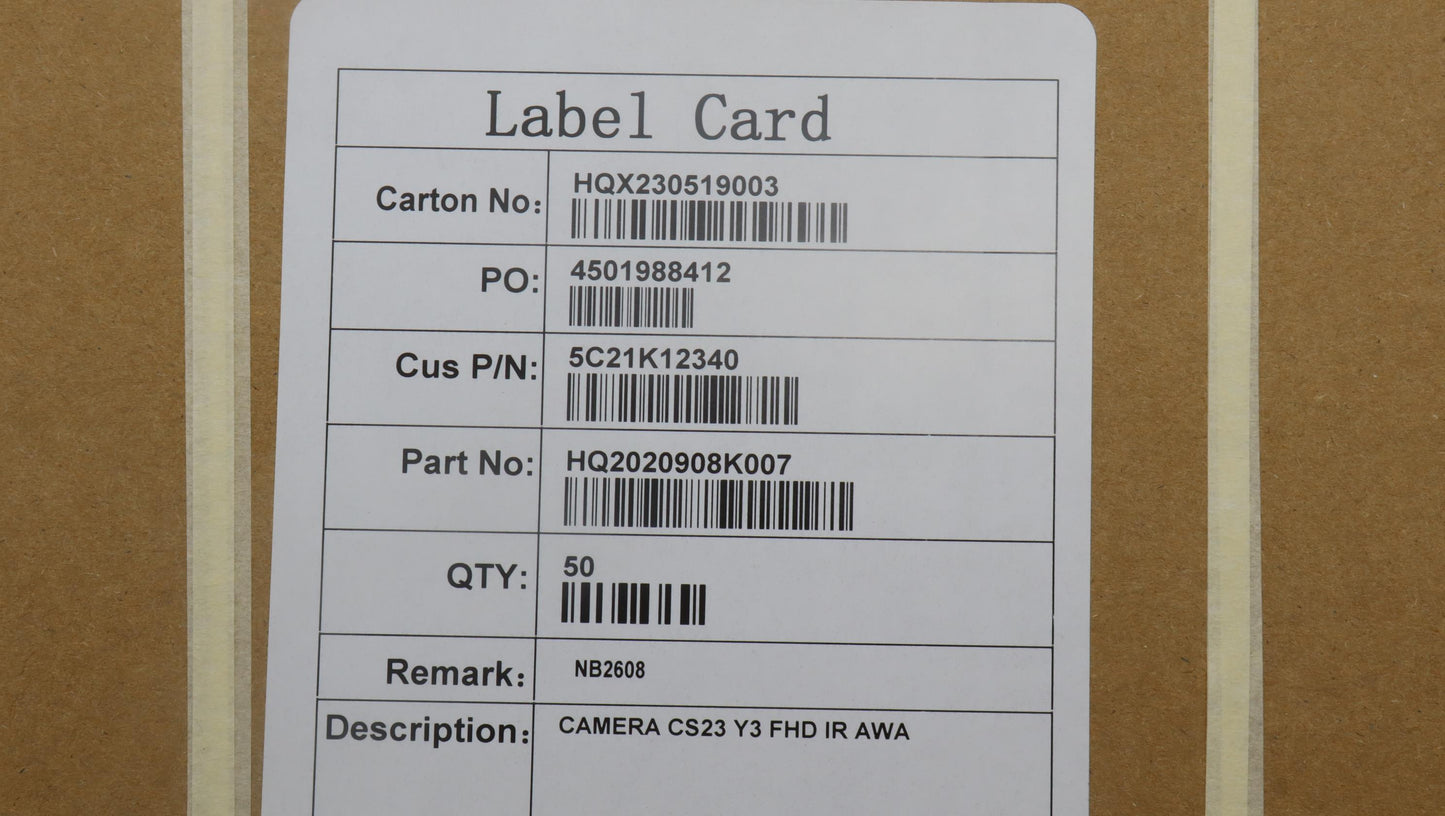 Lenovo Camera Cs23 Y3 Fhd Ir Awa - 5C21K12340