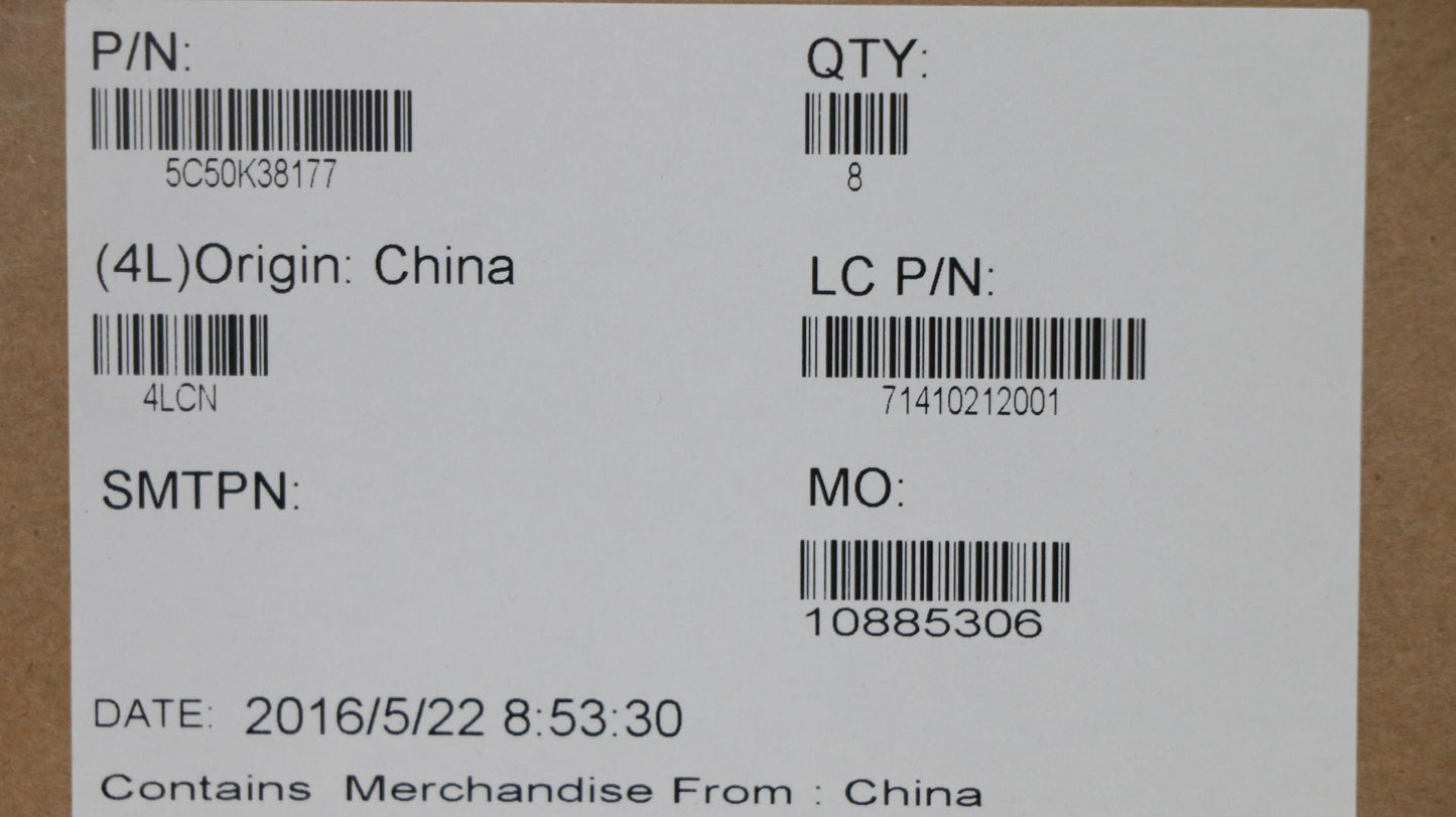 Lenovo Ci Cards Misc Internal - 5C50K38177