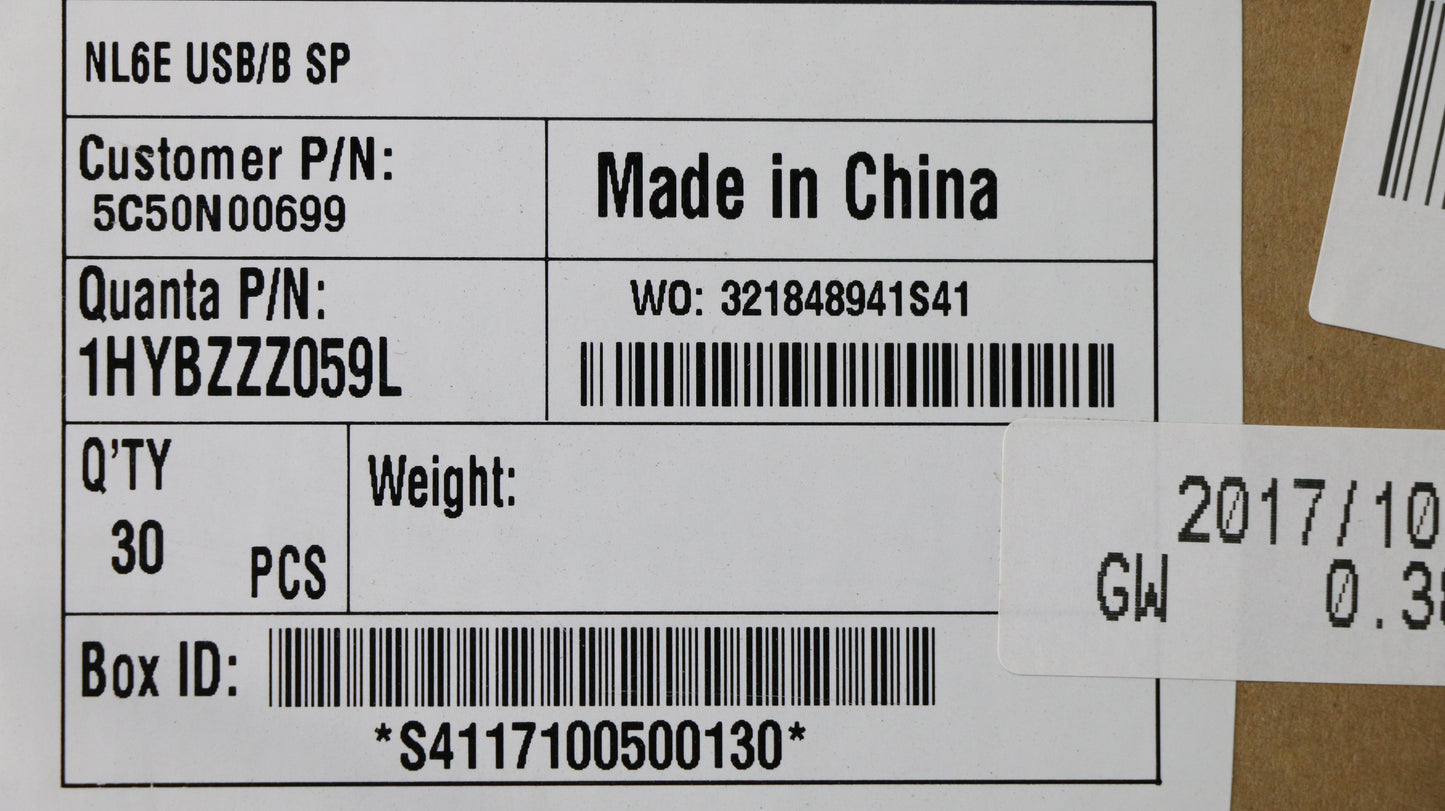 Lenovo Nl6E Usb/B Sp - 5C50N00699