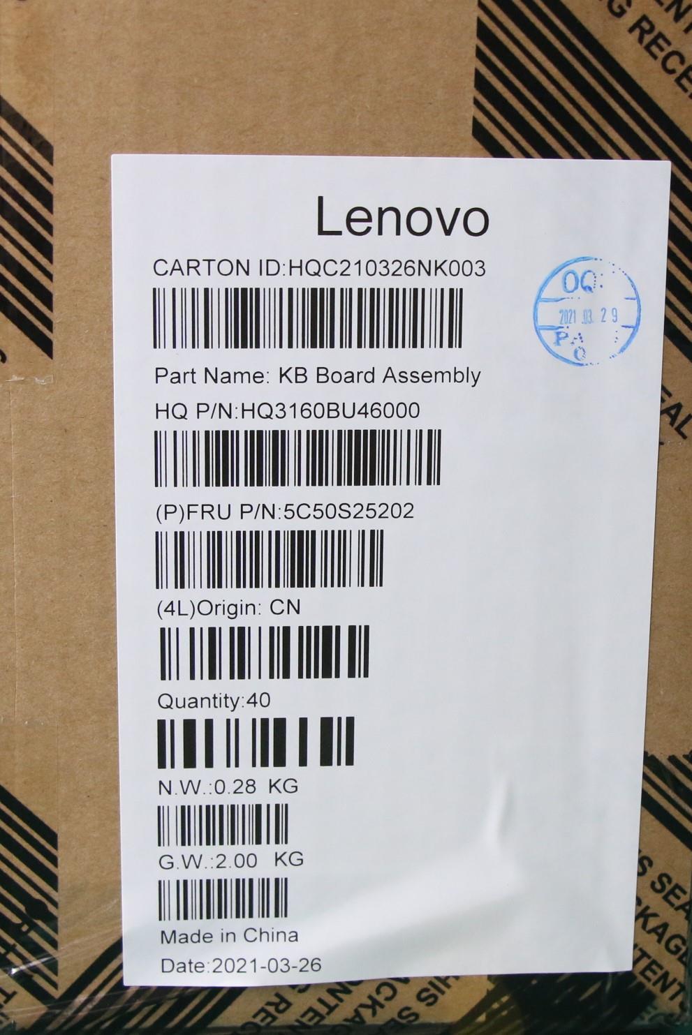 Lenovo Cardpop Usb Board H 82L5 - 5C50S25202