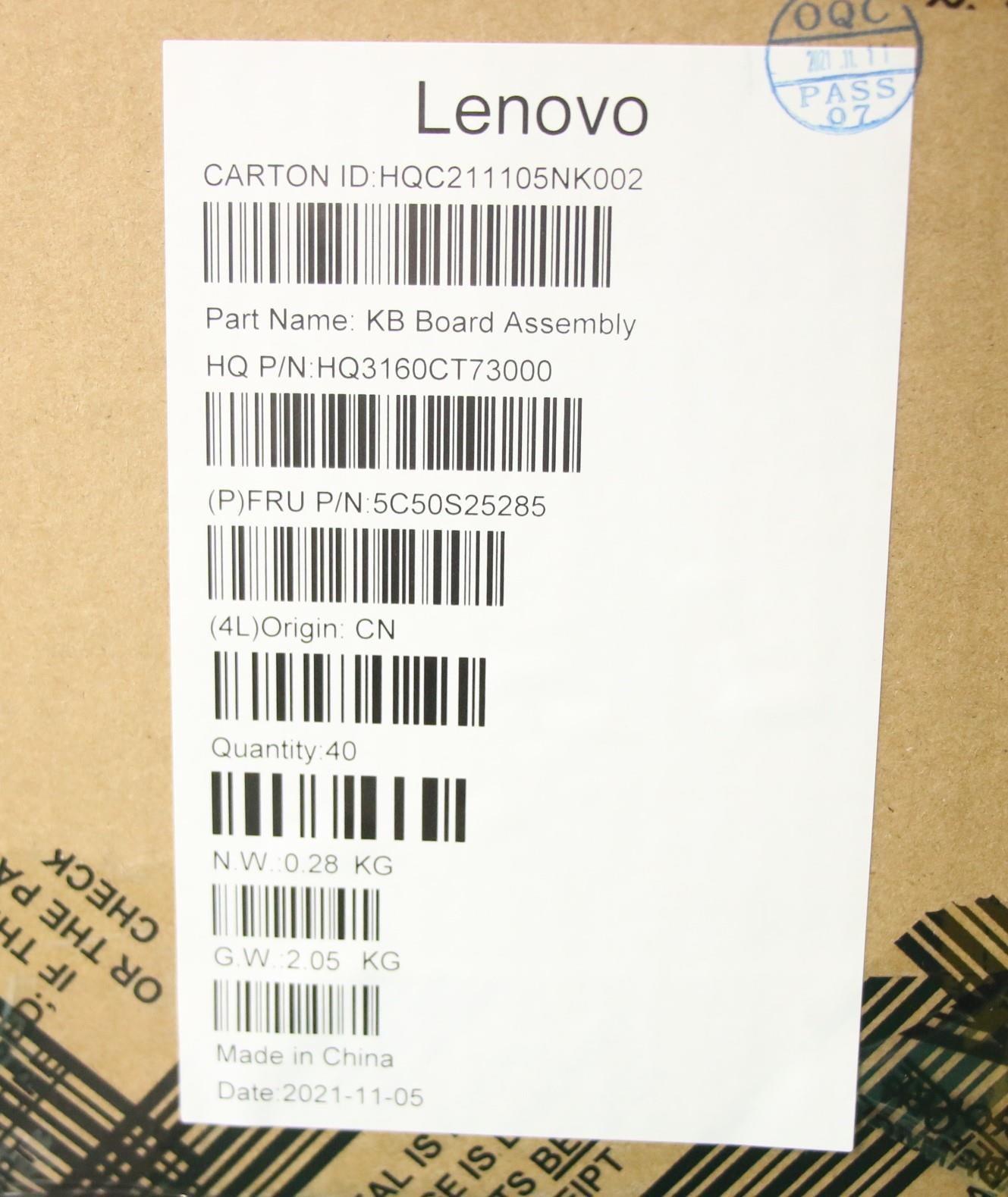 Lenovo Cardpop Usb Board H 82Qq W/Myl - 5C50S25285