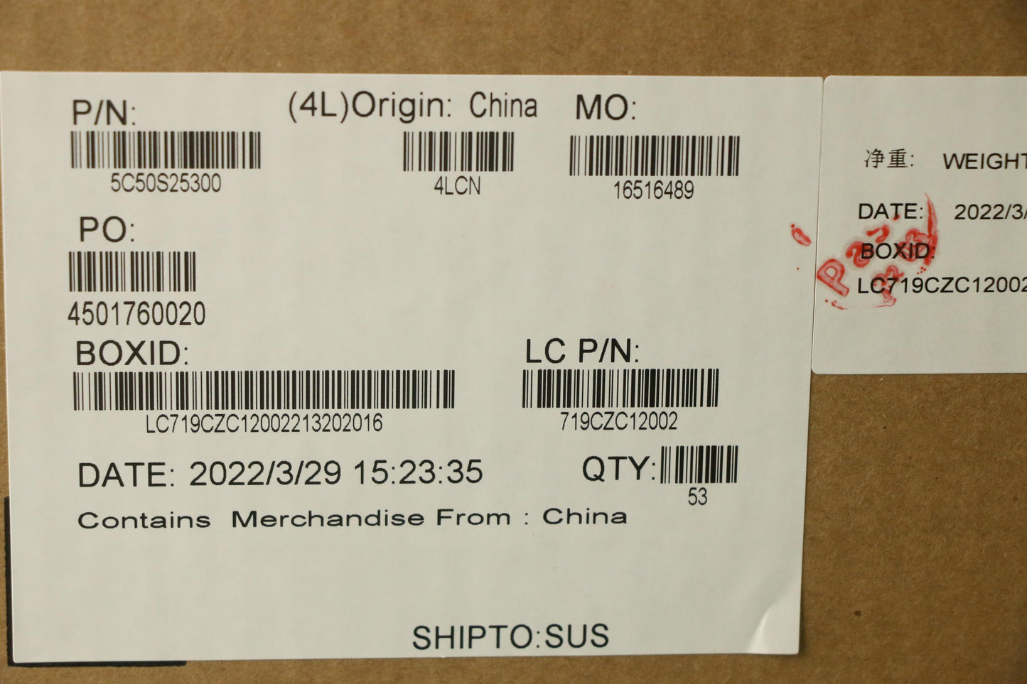 Lenovo Cardpop Sensor_Board L 82Rc - 5C50S25300