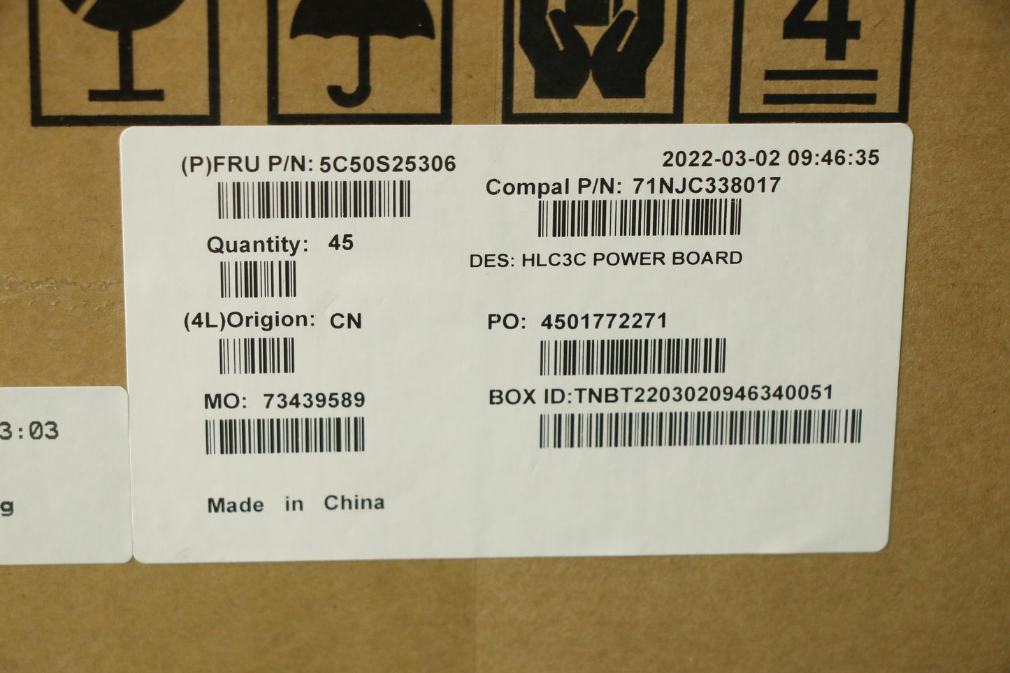 Lenovo Power Board, C 82UD Series - 5C50S25306