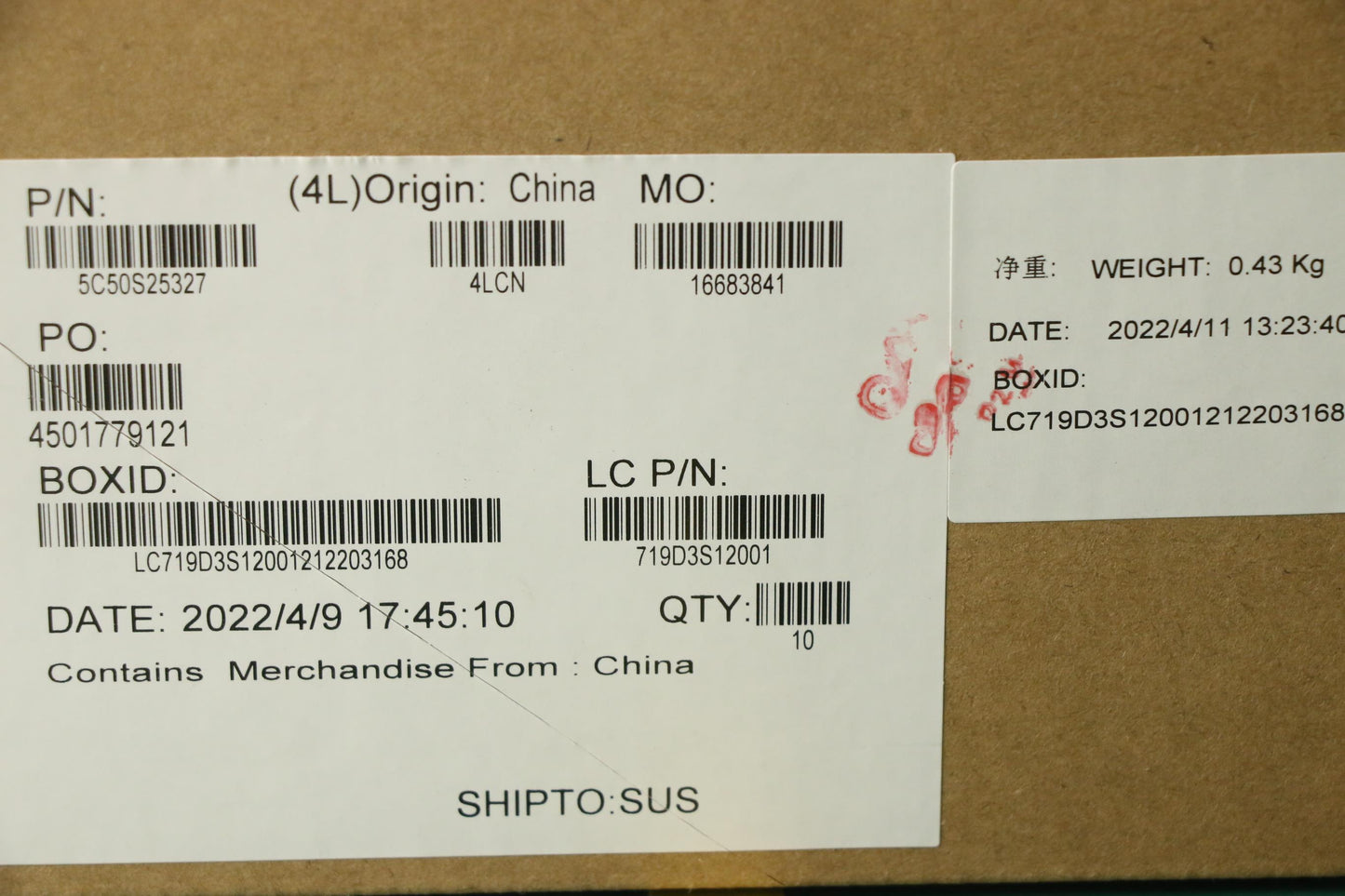 Lenovo USB Board L 82R3 - 5C50S25327