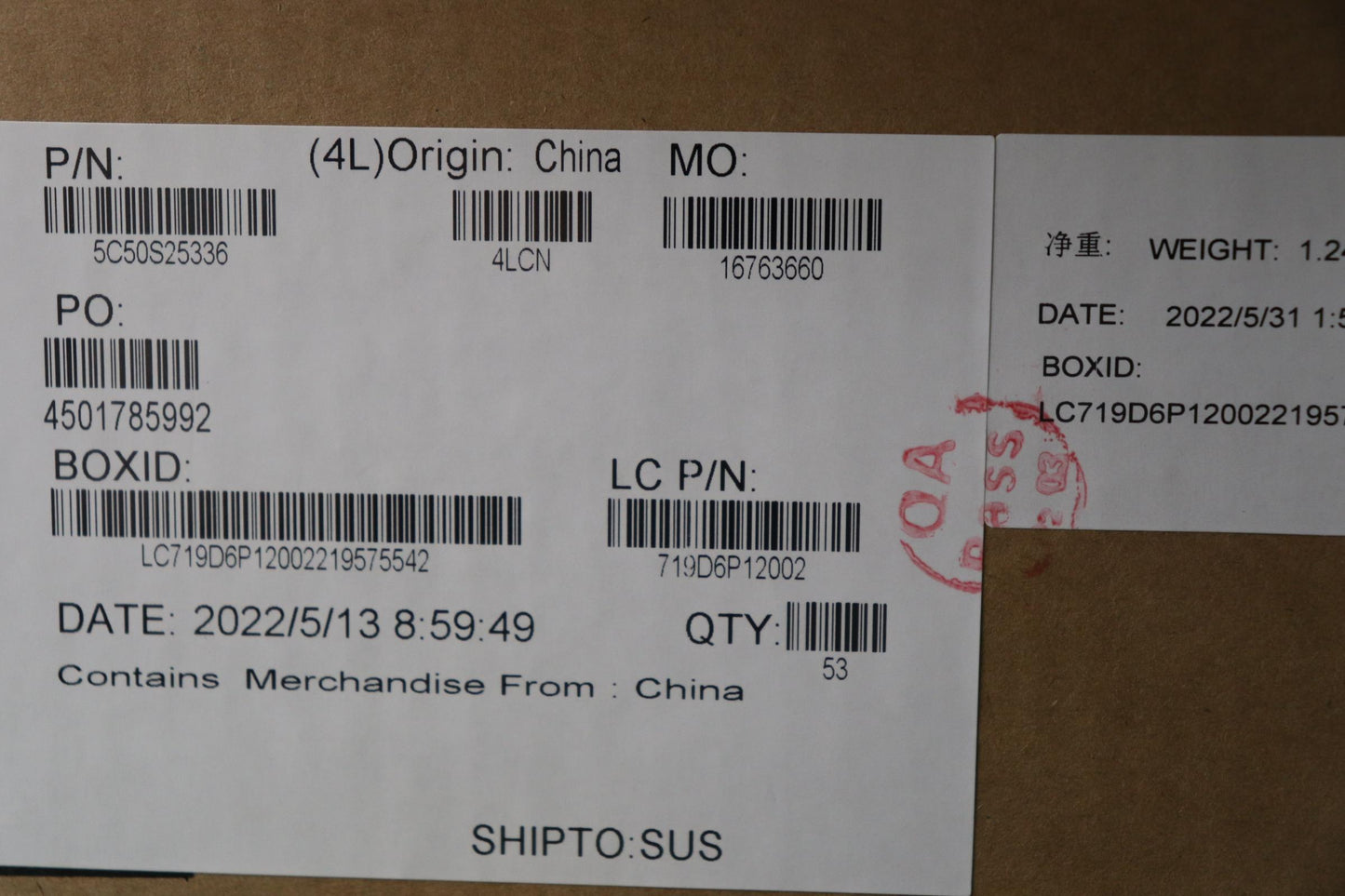 Lenovo Cardpop Sensorboard L 82Re - 5C50S25336