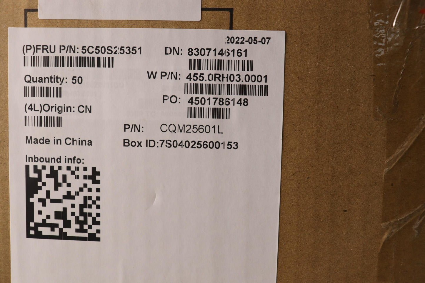 Lenovo Cardpop Sensorboard W 82R7 - 5C50S25351