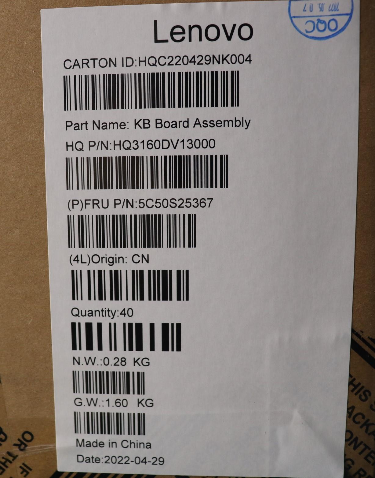 Lenovo Cardpop Sensor_Board H 82Sk - 5C50S25367