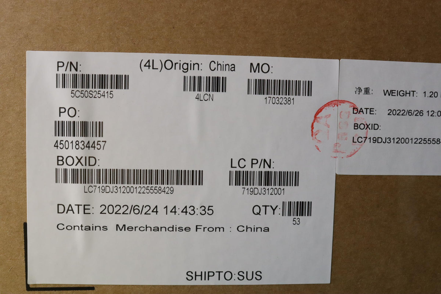 Lenovo Cardpop Sensorboard L 21Ek Als - 5C50S25415