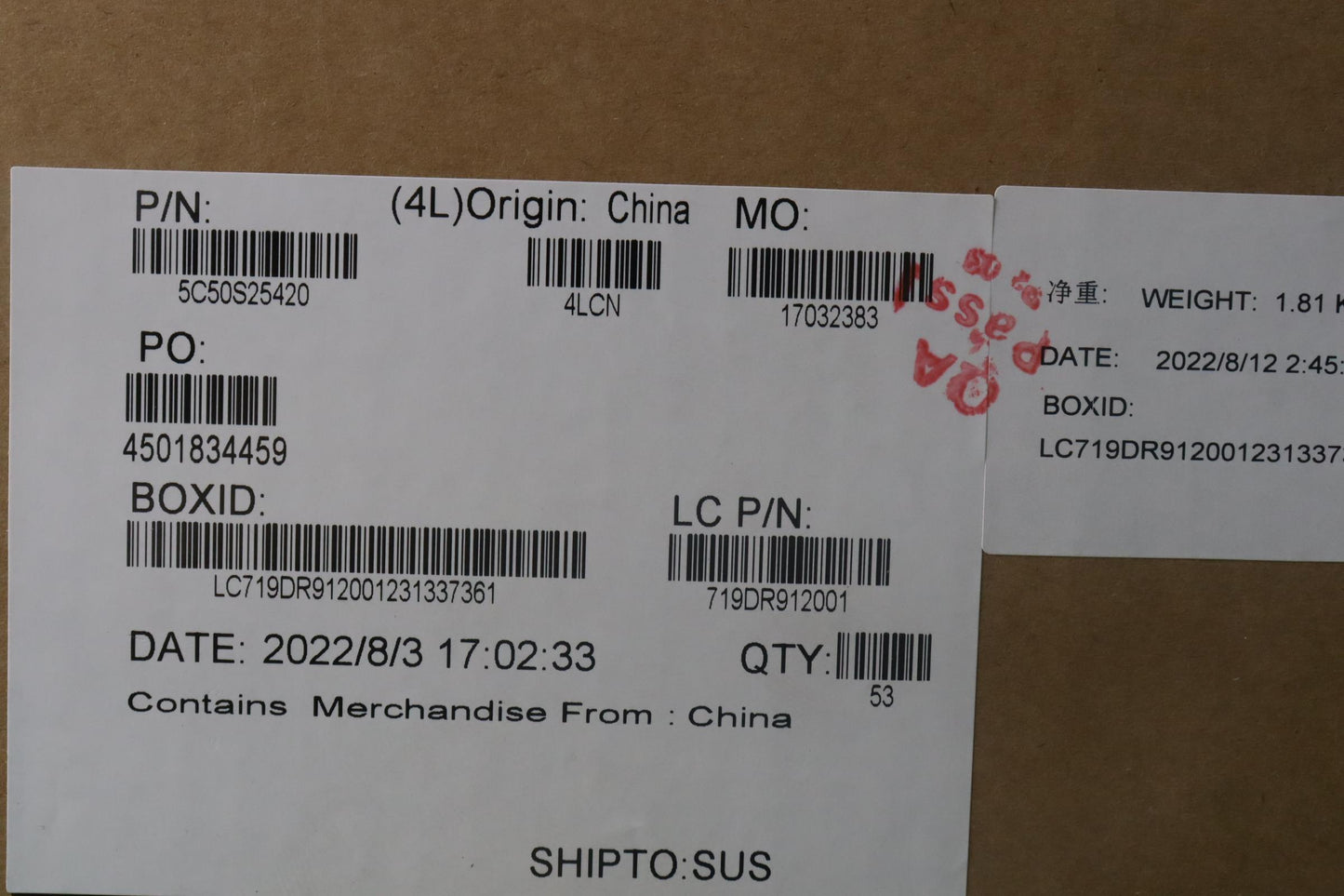 Lenovo USB Board - 5C50S25420