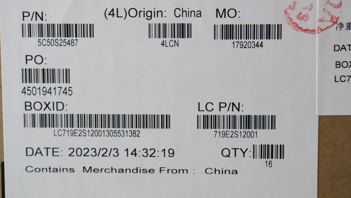 Lenovo Cardpop Cardpop L 83As I/O - 5C50S25487