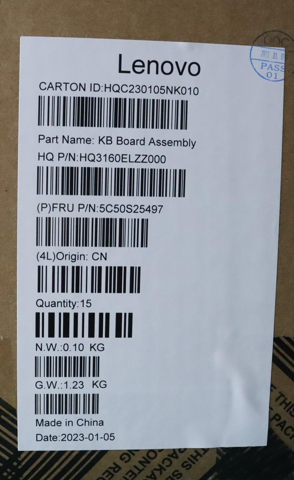 Lenovo Cardpop Usb Board H 82Wv W/Myl - 5C50S25497