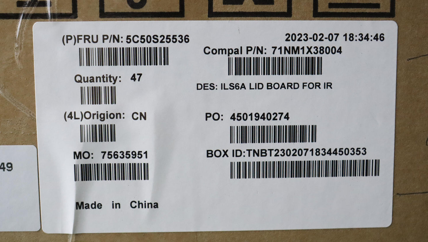 Lenovo Cardpop Lid Board C 82Xg Ir - 5C50S25536