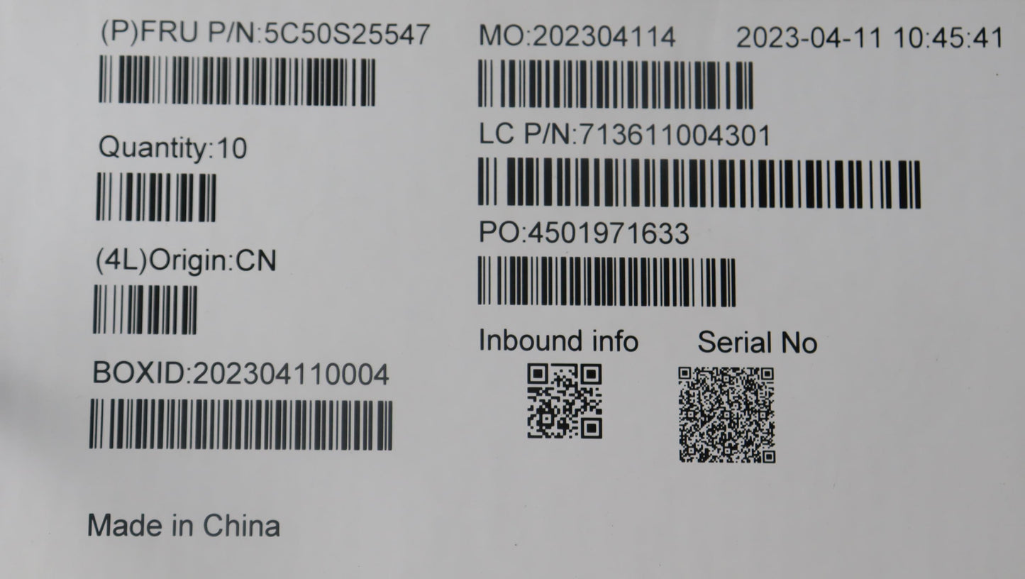 Lenovo Cardpop Cardpop Wt 82Xk Fp Bd - 5C50S25547