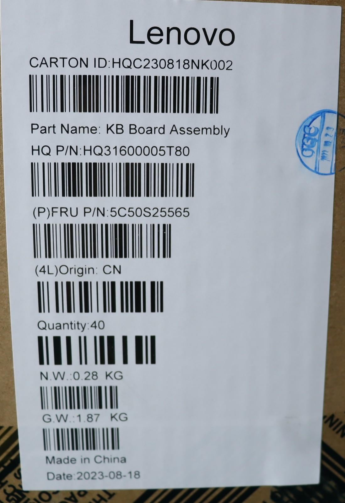 Lenovo Cardpop Usb Board H 82X3 - 5C50S25565