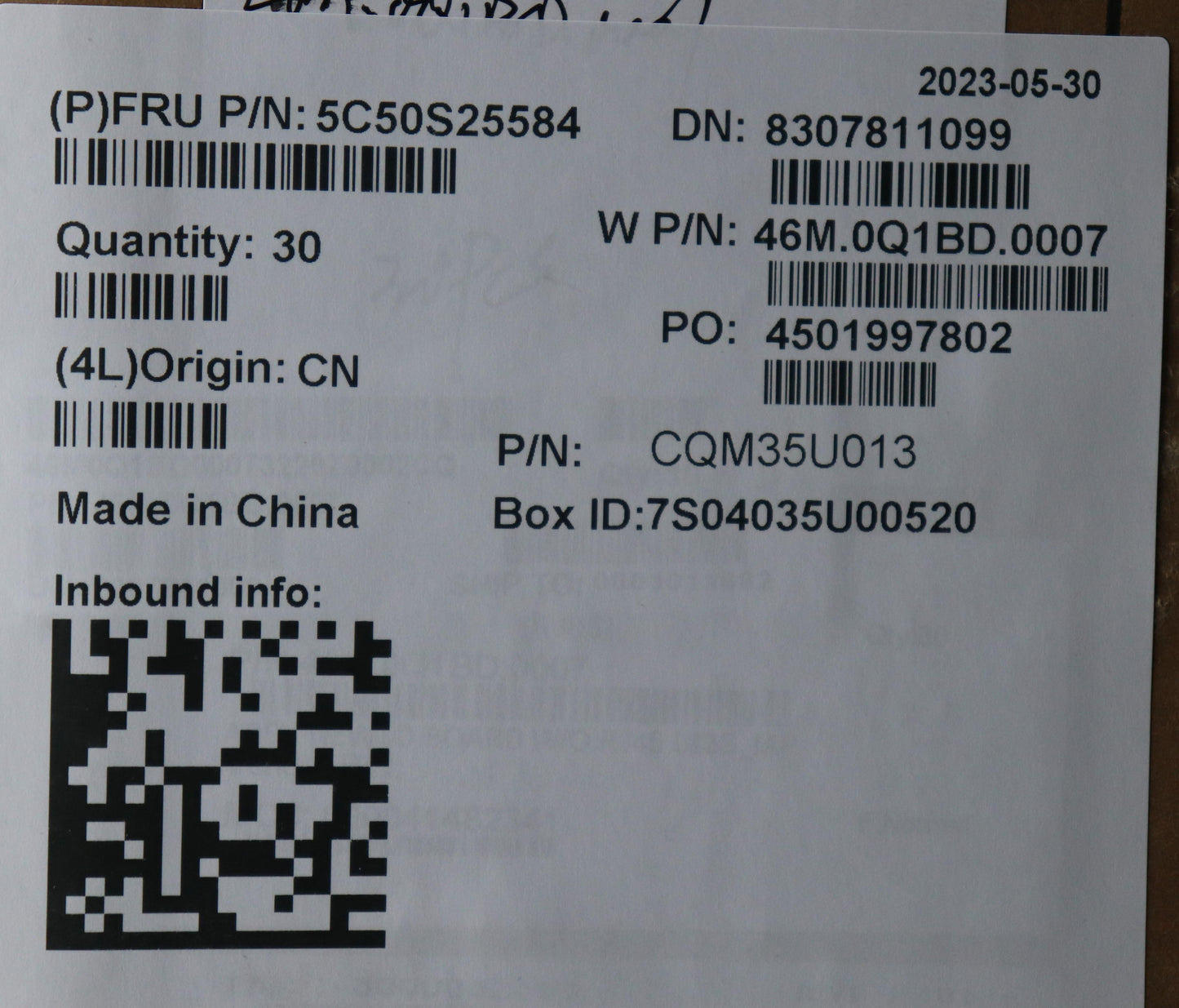 Lenovo USB Board - 5C50S25584