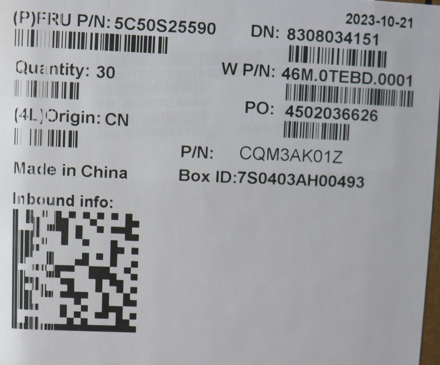 Lenovo Cardpop Cardpop W 21Kj I - 5C50S25590