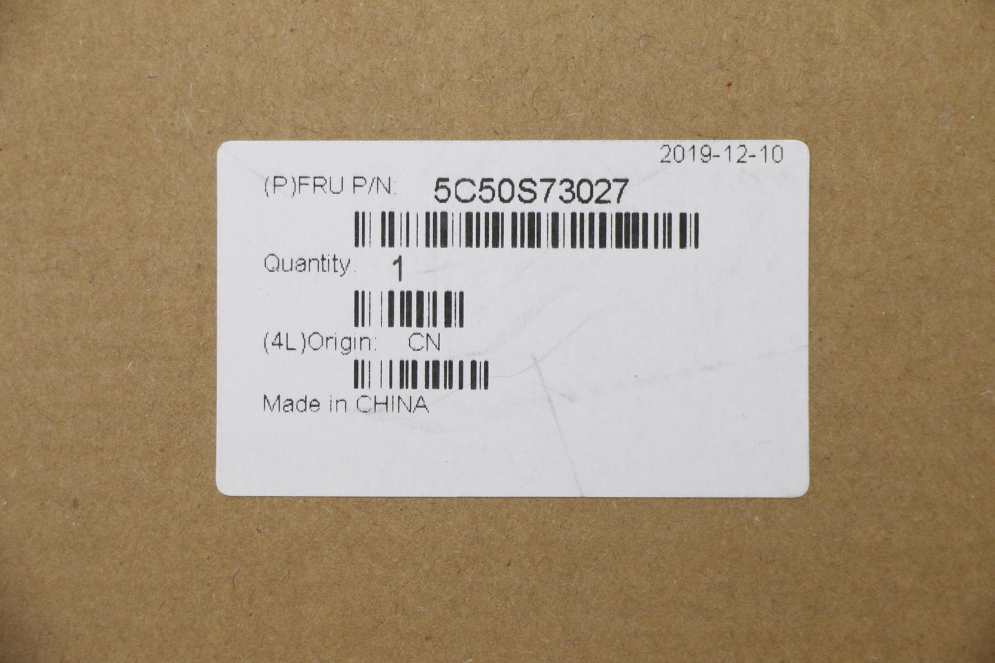 Lenovo Fe5A0 Power B Black - 5C50S73027