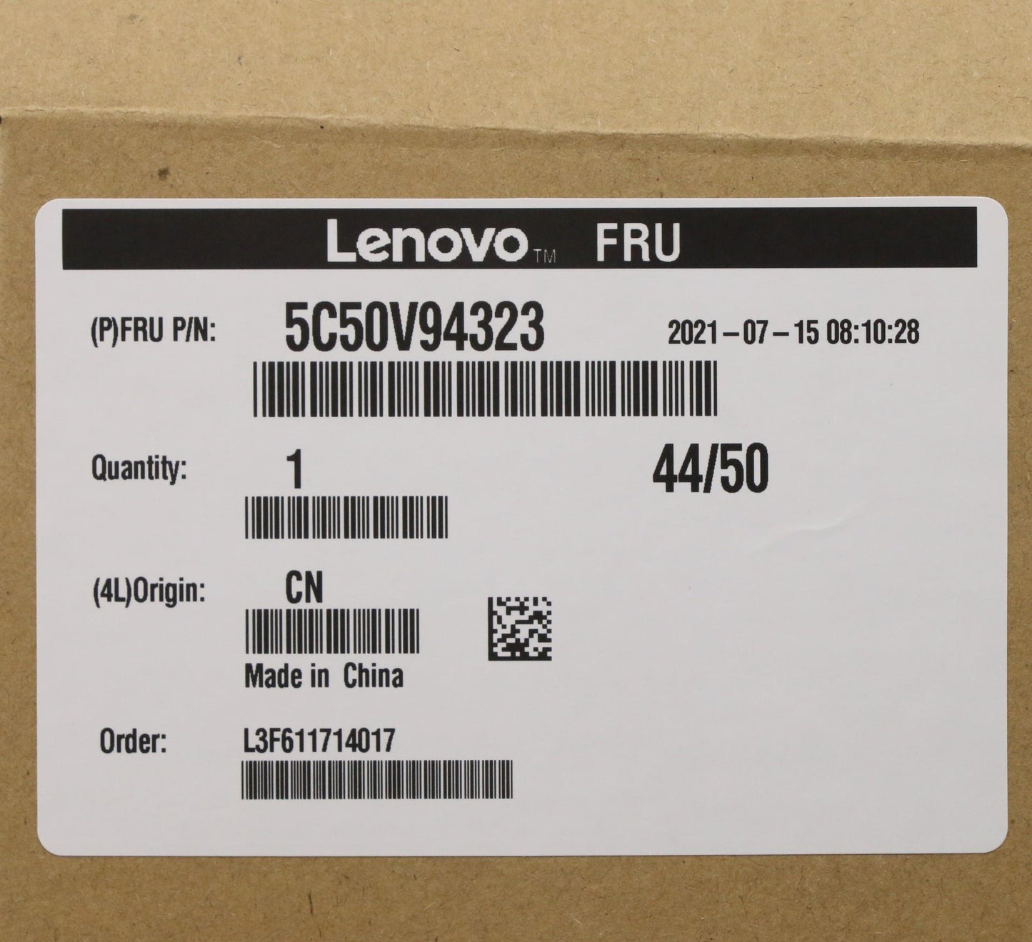 Lenovo Cardpop Rear Usb 3.1 Type C Pc - 5C50V94323