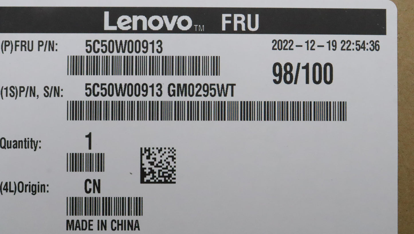 Lenovo Cardpop Rear Usb 3.1 Type C Pc - 5C50W00913