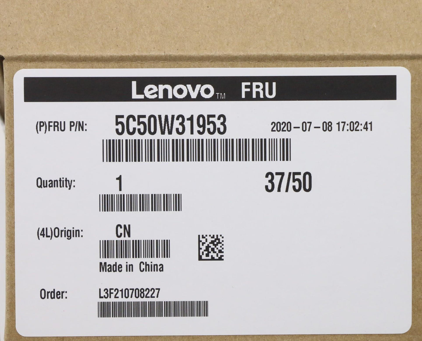 Lenovo Cards Misc Internal; Usb, Audi - 5C50W31953