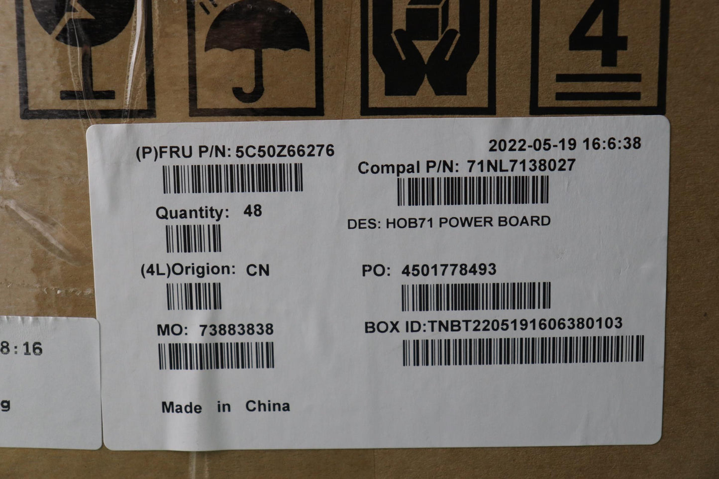 Lenovo Cardpop C A570 Power Button Bo - 5C50Z66276