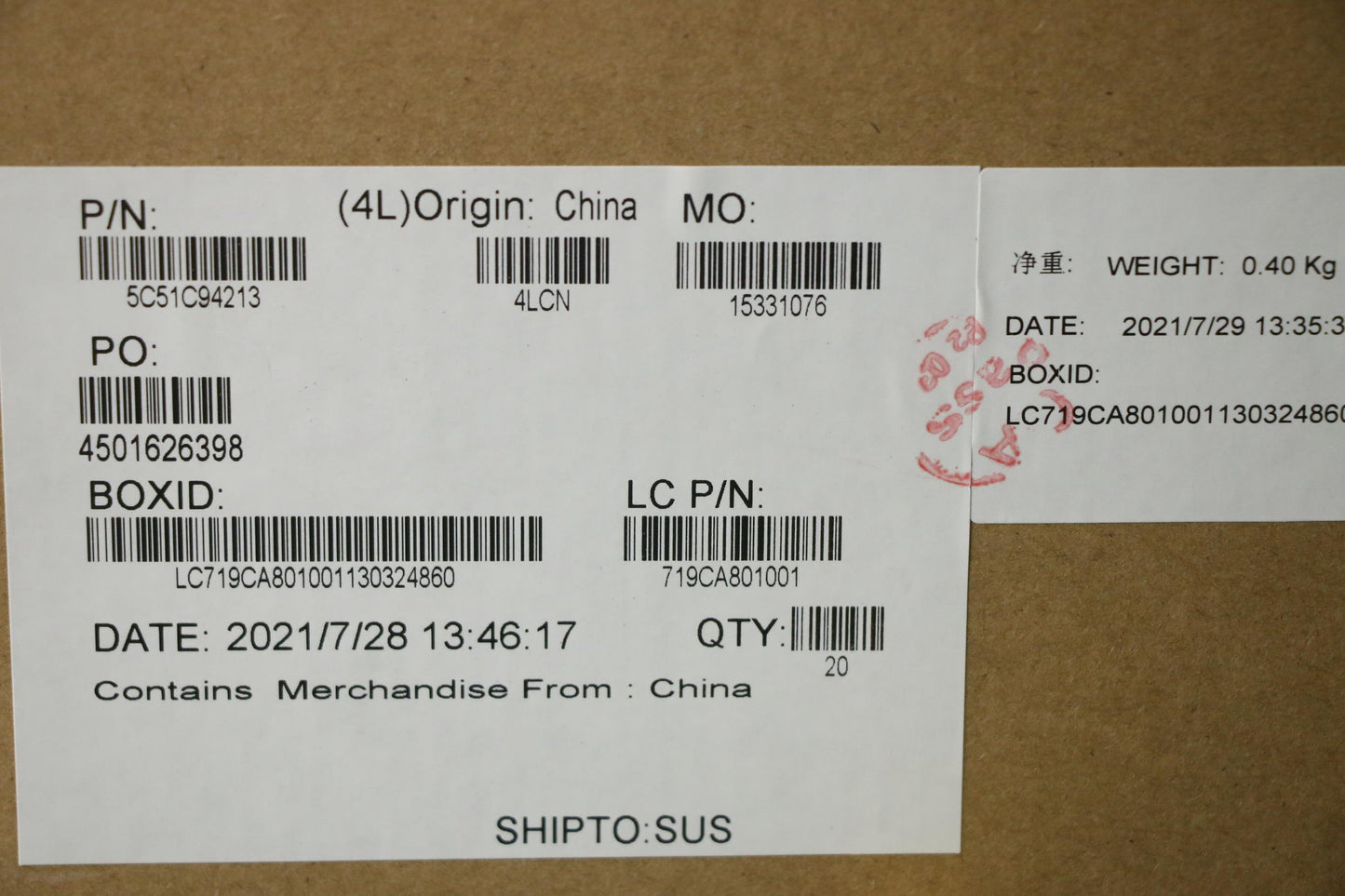 Lenovo USB CardPOP IO Board - 5C51C94213