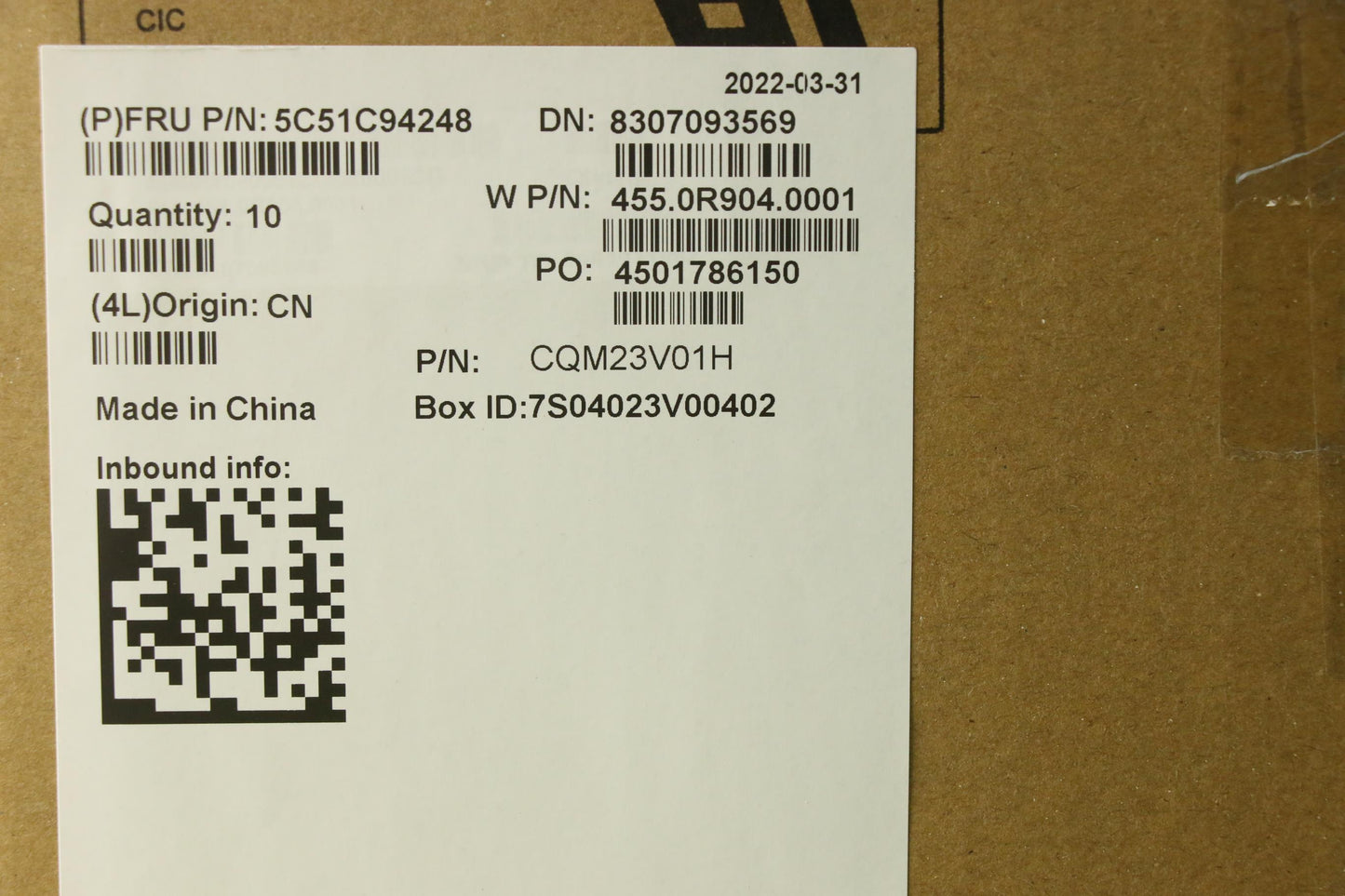 Lenovo FRU Pen Charging Card for CardPop Assembly - 5C51C94248