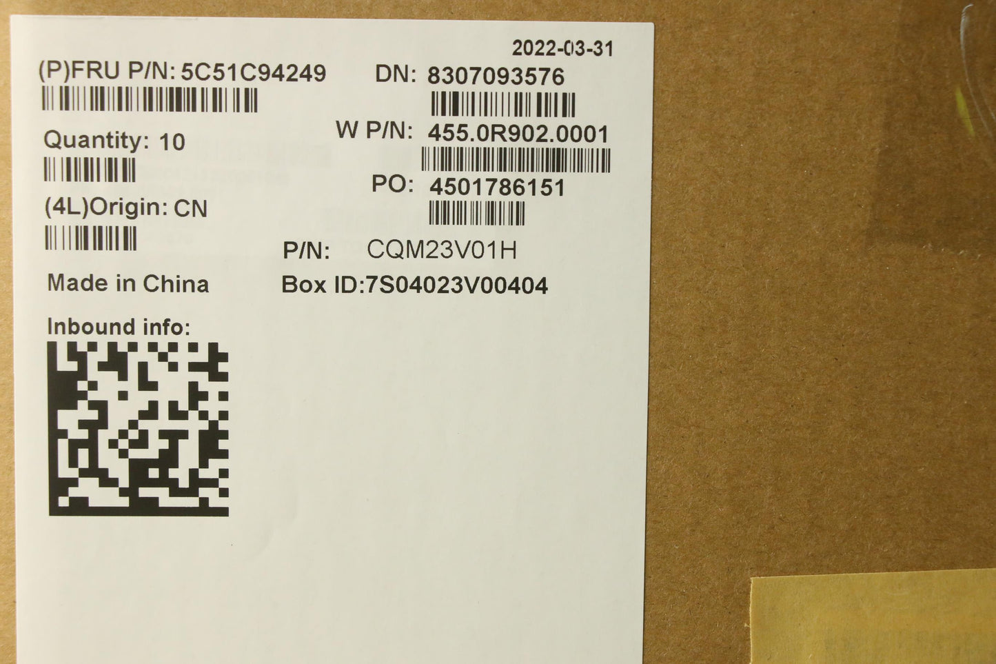 Lenovo Cardpop Fru Cardpop G Sensor B - 5C51C94249