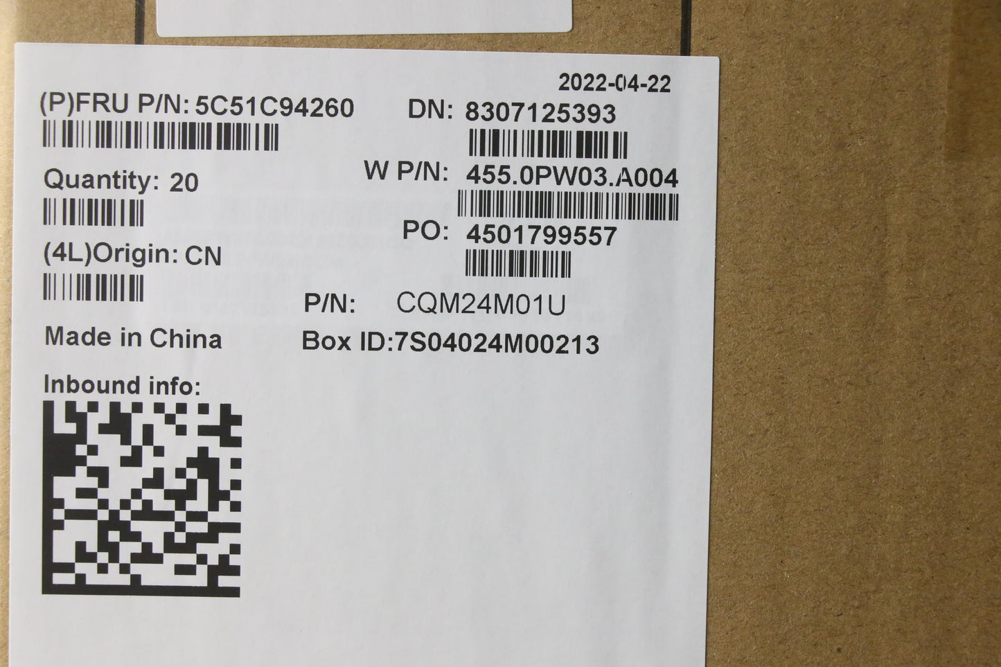 Lenovo Cardpop Frusubcard Sensor Boar - 5C51C94260