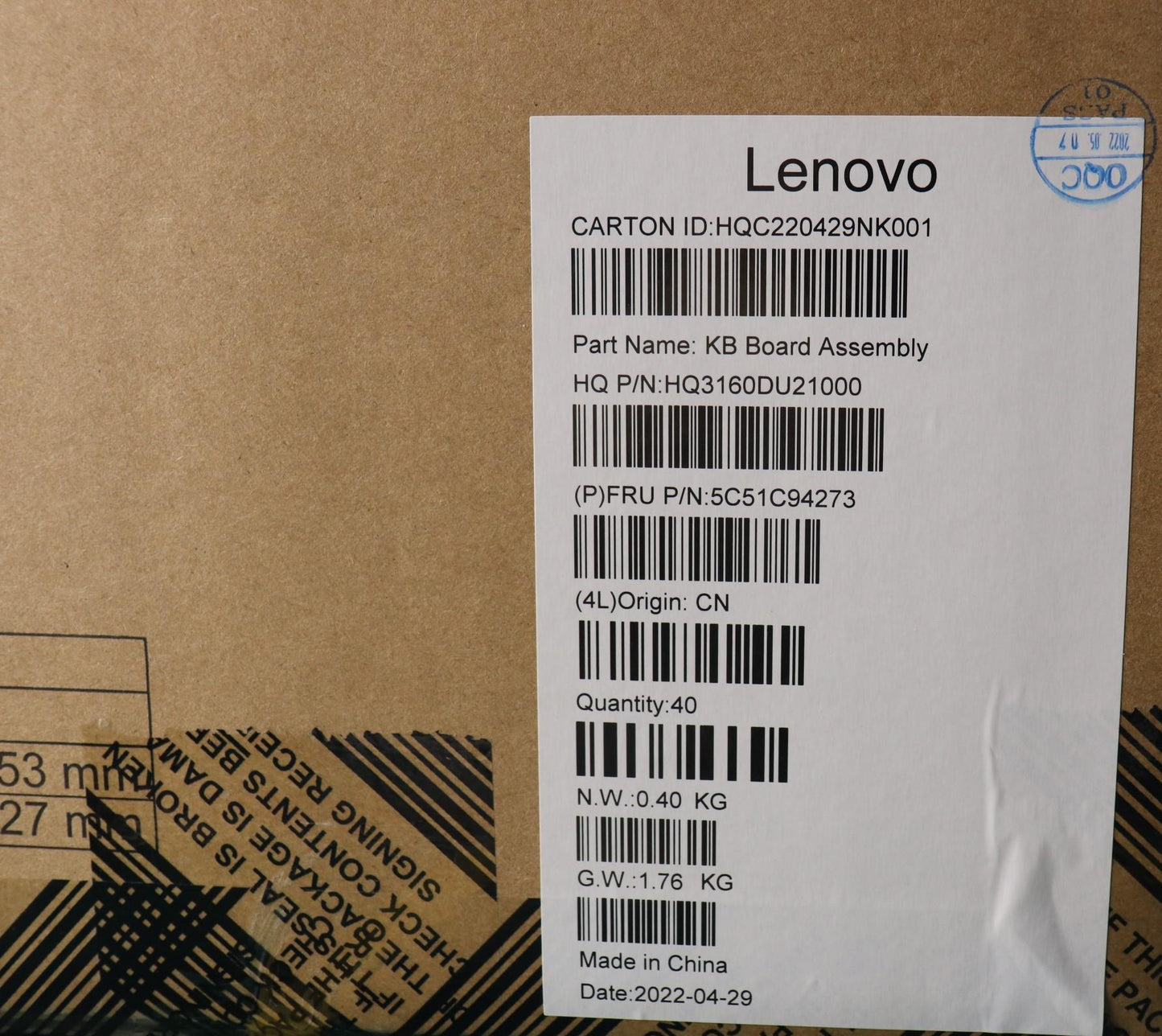 Lenovo Cardpop Fru Io Board - 5C51C94273