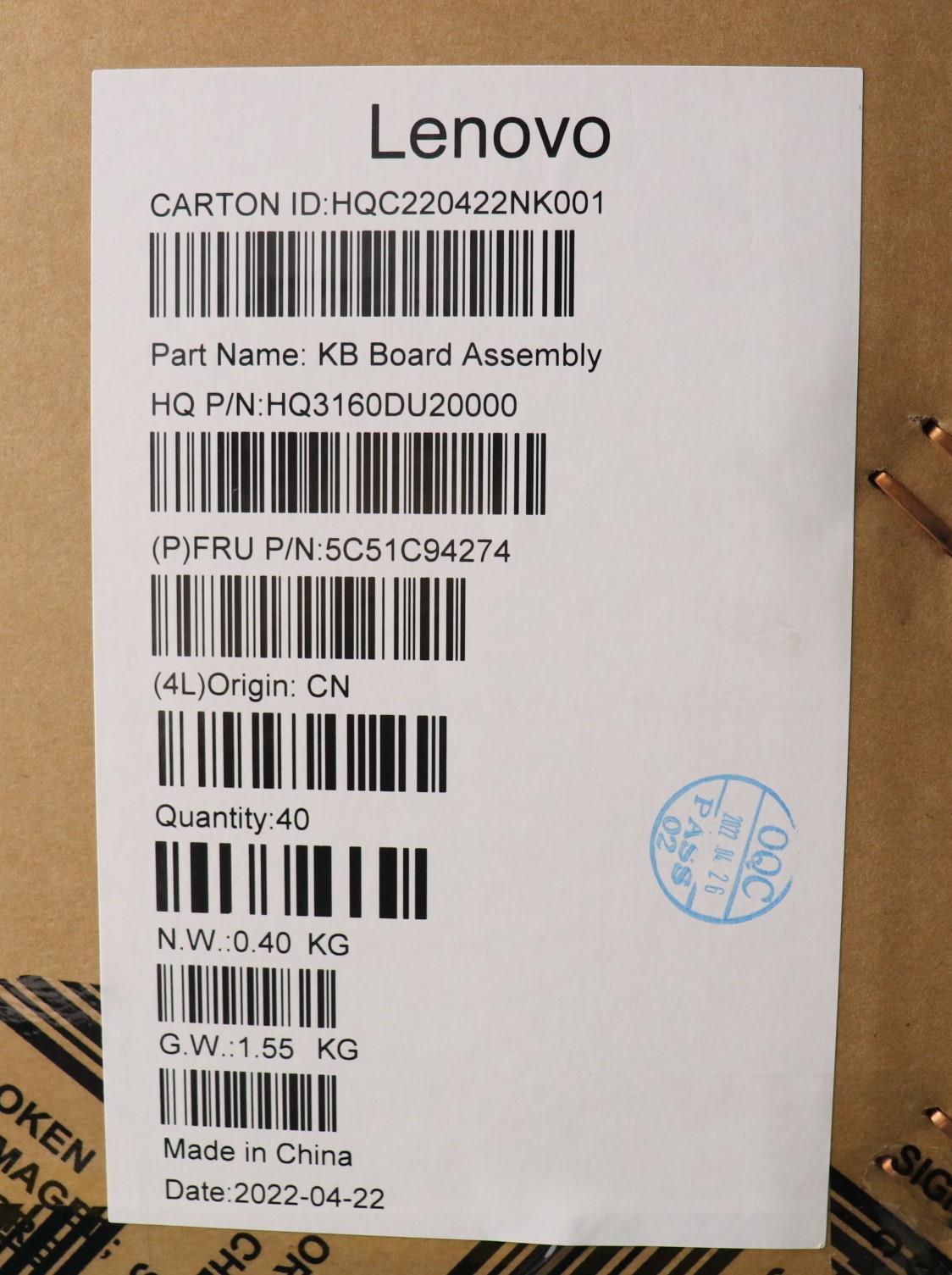 Lenovo Cardpop Fru Mic Board - 5C51C94274