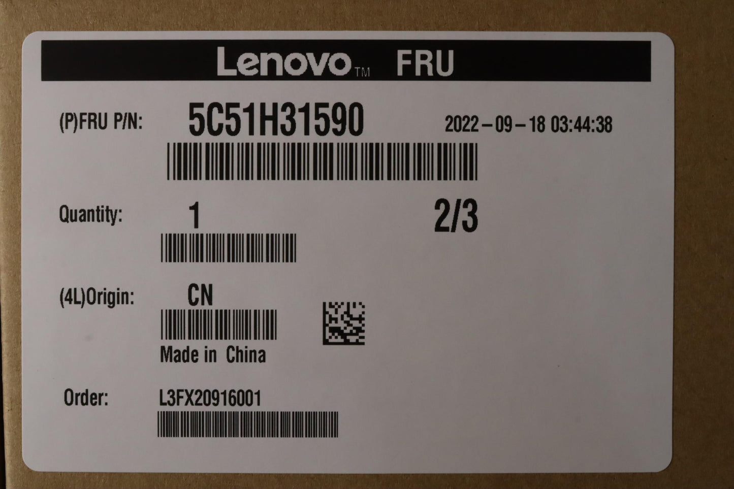 Lenovo Cardpop Rear Thunderbolt Card - 5C51H31590