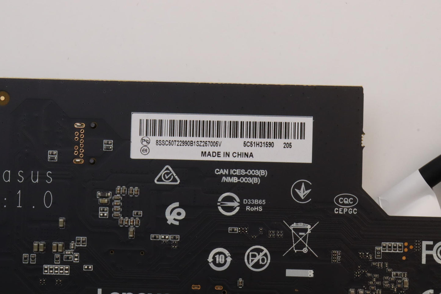 Lenovo Cardpop Rear Thunderbolt Card - 5C51H31590