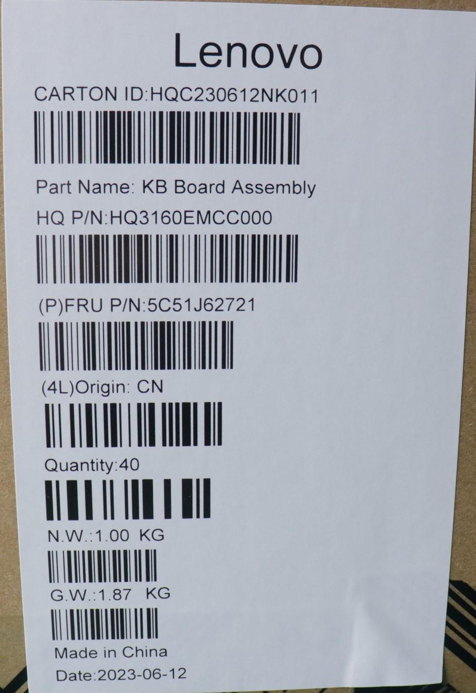 Lenovo Cardpop Db_Board_Wwan H 82W0 - 5C51J62721