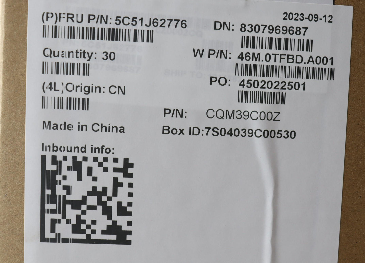 Lenovo Trident 1.0 Intel Fru Ca - 5C51J62776