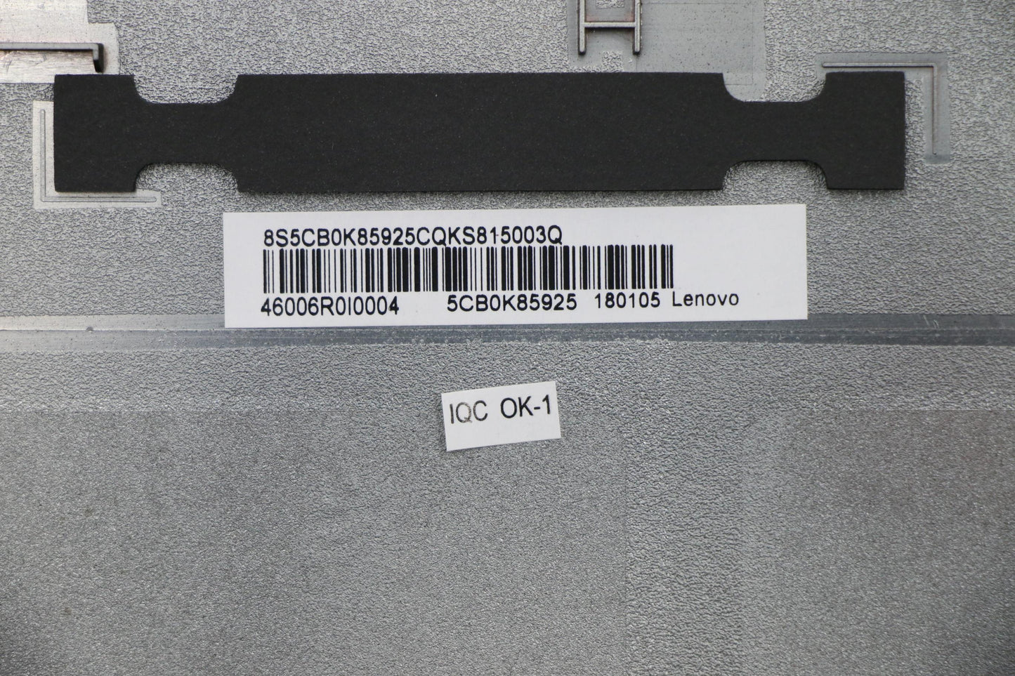 Lenovo Lower Case Cover, Black - 5CB0K85925