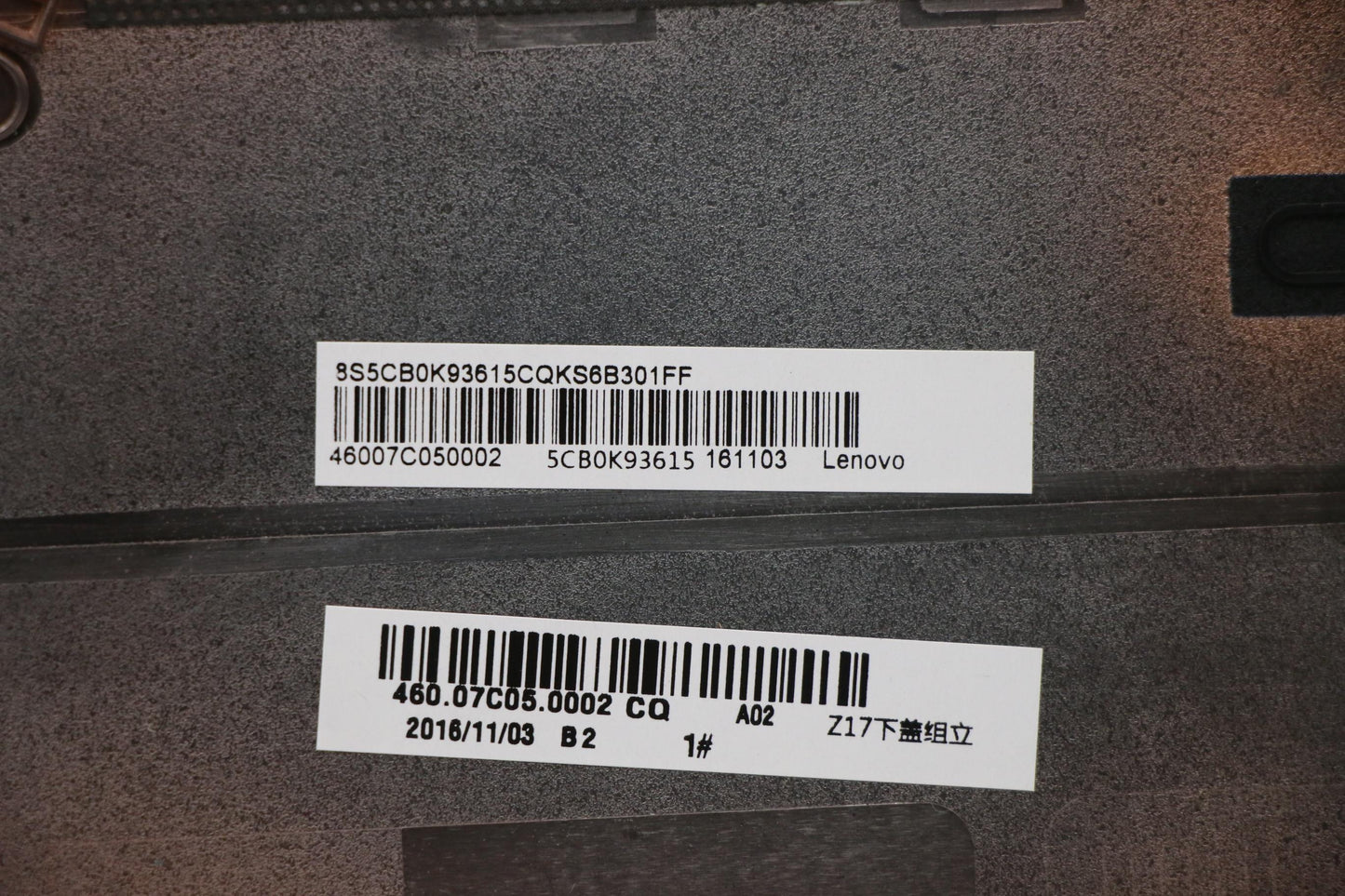 Lenovo Lower Case Cover, W 80RV, Black - 5CB0K93615