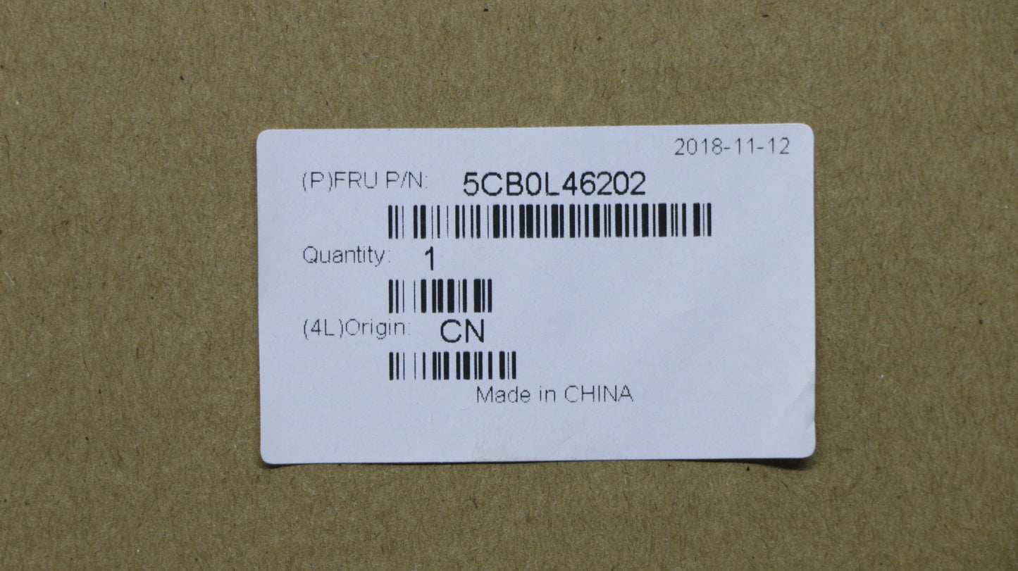 Lenovo Upper Case Assembly, US Arabic Keyboard, Textured Black - 5CB0L46202